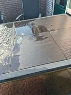 Alex stalen tuinset met tegel blad en 6 tuinstoelen, Tuin en Terras, Ophalen, Gebruikt