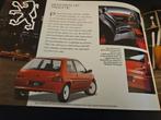 Brochure Peugeot 106 Rallye, Ophalen of Verzenden, Zo goed als nieuw