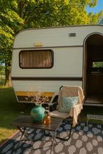 Originele Retro caravan Vakantieklaar, Caravans en Kamperen, Overige merken, Uitbouw voortent, Treinzit, Particulier
