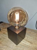 Bloklamp Brons Metaal Incl. Calex Smart lamp Groot Goud Wifi, Ophalen of Verzenden, Zo goed als nieuw, Metaal, Minder dan 50 cm