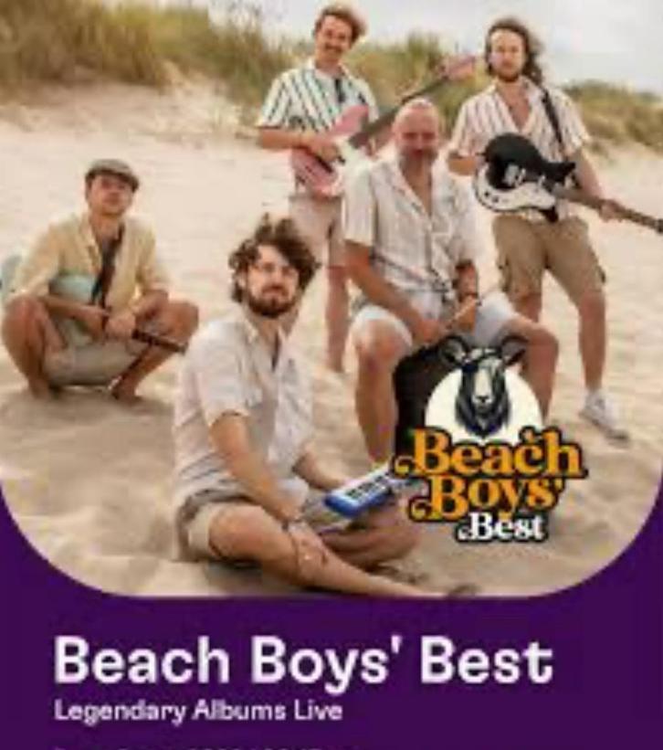 Kaartje Beach Boys Best tribute band, Tickets en Kaartjes, Concerten | Pop, Eén persoon, Mei