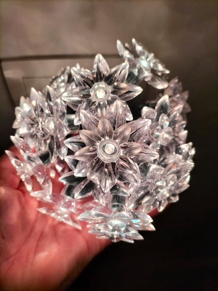Lichtsnoer met bloemvormige LED lichtjes, Diversen, Kerst, Gebruikt, Ophalen of Verzenden