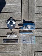 Retro nikkel jaren dertig toilet-/ badkamer sluiting - Nieuw, Ophalen of Verzenden, Nieuw, Overige materialen, Klink of Kruk