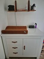 Witte commode met lades en kastje, Kinderen en Baby's, Kinderkamer | Commodes en Kasten, Ophalen, 50 tot 70 cm, 100 cm of meer