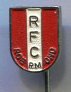 R.F.C. RFC Roermond zilverkl voetbal speldje ( Z_046 ), Verzamelen, Verzenden, Zo goed als nieuw, Sport, Speldje of Pin