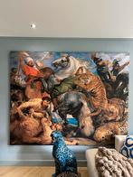 XXL Schilderij kunstkopie Rubens - Tigerhunt, Antiek en Kunst, Ophalen