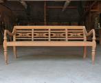 Tuinbank RQ22 teakbank stationsbank landelijk teak hout Bali, Ophalen of Verzenden