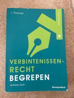 Verbindtenissenrecht Begrepen - I. Timmer 9789462909083, Zo goed als nieuw, I. Timmer, Gamma, HBO