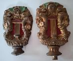 Antieke Vazen, 2 stuks, voor Friese staartklok., Ophalen of Verzenden