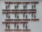 Meubelknop T-Greep 74 mm RVS geborsteld (22 stuks), 50 tot 100 mm, Rvs, Overige typen, Ophalen of Verzenden