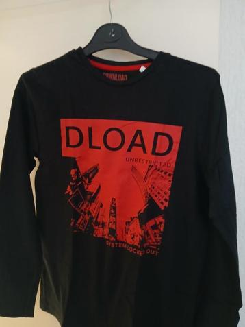  zwarte rood langarm dload 158/164 beschikbaar voor biedingen