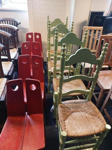 4 superleuke stoelen met rieten zitting ( 500843) beschikbaar voor biedingen