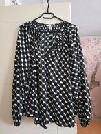 H&M blouse maat xl zo goed als nieuw, Ophalen of Verzenden, Zo goed als nieuw, Maat 46/48 (XL) of groter, Zwart