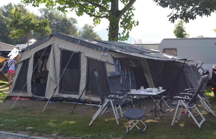 Vouwwagen Campooz LazyJack, Caravans en Kamperen, Tenten, tot en met 4, Gebruikt, Ophalen