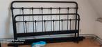 Spijlenbed 160 x 200 incl lattenbodem, Ophalen, Zwart, Tweepersoons, 200 cm