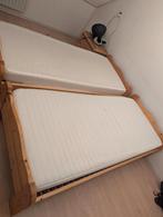 Twee logeerbedden 90x200 - verstelbaar, Ophalen, 90 cm, Eenpersoons, 200 cm