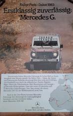 Mercedes rally paris dakar 1983 originele poster, Ophalen of Verzenden, Zo goed als nieuw, Rechthoekig Staand