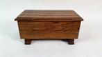 Eikenhouten kistje, doosje met deksel, lepelkistje. 5A3, Huis en Inrichting, Tweedehands verkoop, Tweedehands verkoop, Minder dan 50 cm