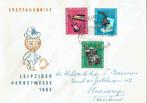 DDR 1965 Leipziger Messe EXPO, Postzegels en Munten, Postzegels | Eerstedagenveloppen, Ophalen of Verzenden, Beschreven, Europa