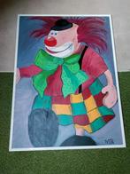 Clown,schilderij,Veranda,kleur,MTK,circus,woning,groot,Osse, Antiek en Kunst, Ophalen
