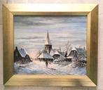 Dorpje in de winter - W.H. Setz (1932-2010), Ophalen of Verzenden