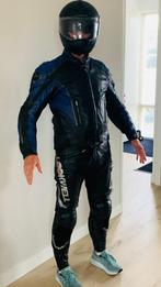 Leren combi motorpak 54/52 zwart, blauw, Motoren, Kleding | Motorkleding, Lookwell, Ophalen of Verzenden, Tweedehands, Heren