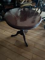 Klassiek Mahonie Bijzettafeltje tafel, 45 tot 60 cm, Minder dan 55 cm, Gebruikt, Rond