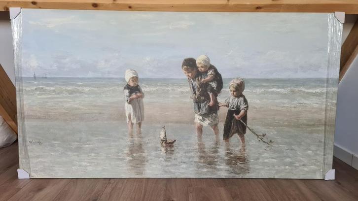 Canvas schilderij, Huis en Inrichting, Woonaccessoires | Schilderijen, Tekeningen en Foto's, Zo goed als nieuw, Schilderij, 75 cm of meer