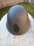 Nederlands voor 1940 M37 helm BB met leeuwplaat, Verzamelen, Ophalen of Verzenden, Landmacht, Nederland, Helm of Baret