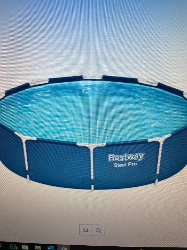 Rond Zwembad 3.66 m doorsnede en 76 cm hoogte, Tuin en Terras, Zwembaden, Zo goed als nieuw, Opzetzwembad, Minder dan 80 cm, 300 cm of meer