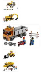 Lego constructie voertuigen 5 stuks, Ophalen of Verzenden, Gebruikt, Complete set, Lego