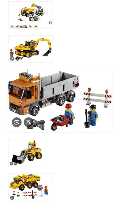 Lego constructie voertuigen 5 stuks, Kinderen en Baby's, Speelgoed | Duplo en Lego, Gebruikt, Lego, Complete set, Ophalen of Verzenden