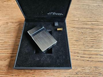 S.T. Dupont aansteker. Brushed metal, enkele vlam. beschikbaar voor biedingen