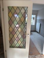 Glas in lood deur, Doe-het-zelf en Verbouw, Deuren en Horren, Ophalen, Gebruikt, 80 tot 100 cm, Binnendeur
