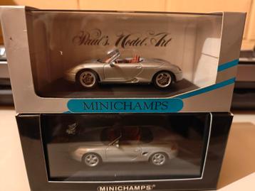 Minichamps Porsche Boxster S en concept zilver 1/43 beschikbaar voor biedingen
