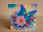 A46- kaart-  vlinder met bloemen (6=5 betalen), Ophalen of Verzenden, Nieuw, Overige thema's