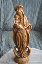 Mooie oude religieus Beeld Maria met kind beeld is van gips, Antiek en Kunst, Antiek | Religie, Ophalen of Verzenden