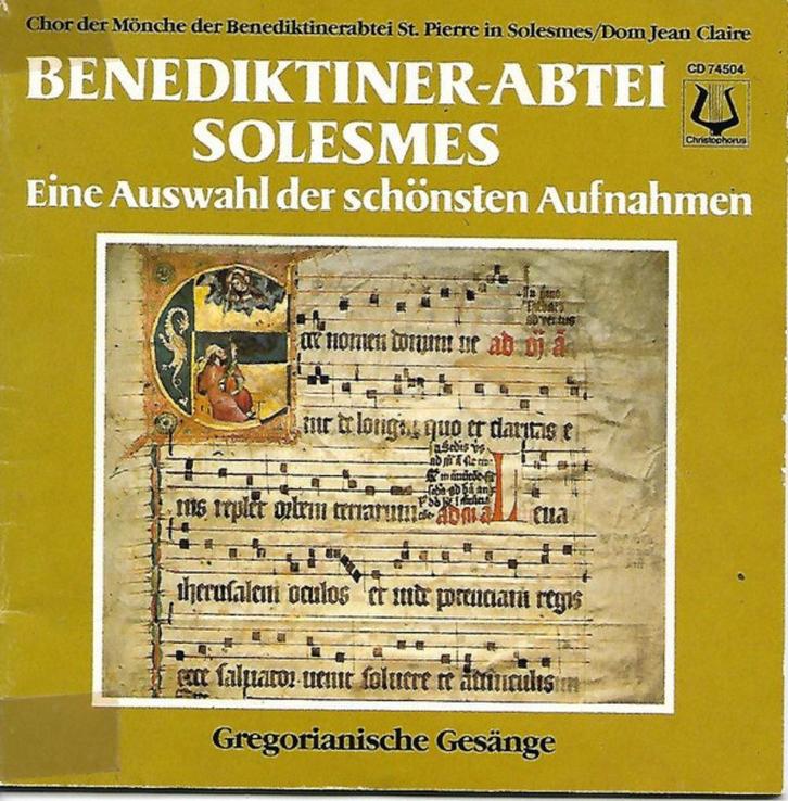 Chor Der Mönche Der Benediktinerabtei St. Pierre In Solesmes, Cd's en Dvd's, Cd's | Klassiek, Gebruikt, Orkest of Ballet, Barok