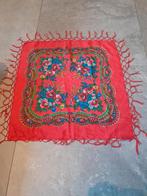 Nieuw schitterende rode sjaal met Paisley print uit Polen, Handmade, Maat 46/48 (XL) of groter, Nieuw, Ophalen of Verzenden