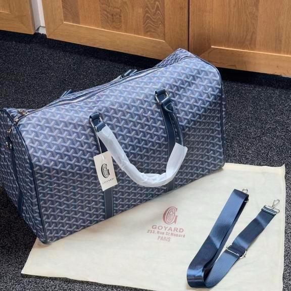 Blauwe goyard tas, 40 tot 60 cm, 30 cm of meer, Blauw, Ophalen of Verzenden