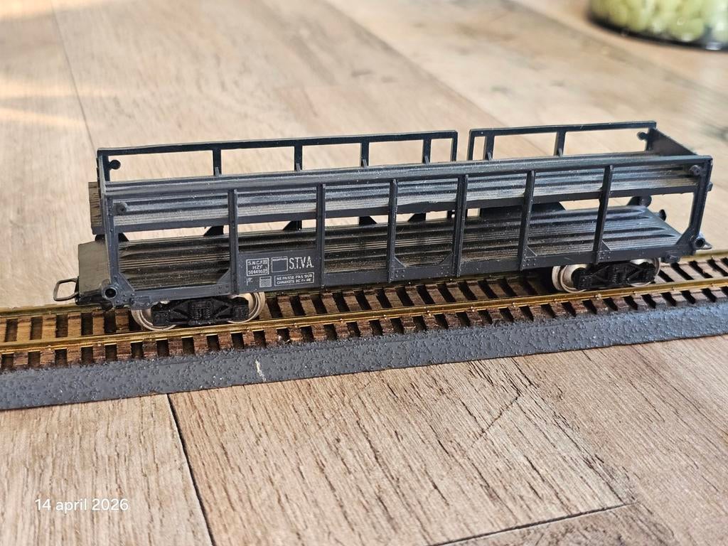 Modeltrein Ho jouef SNCF autotransporter, Hobby en Vrije tijd, Modeltreinen | H0, Gelijkstroom, Jouef, Wagon, Ophalen of Verzenden