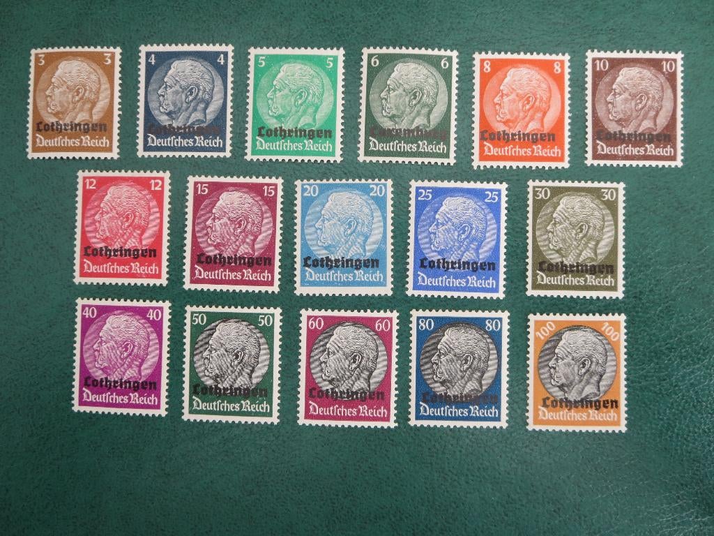 Duitse Rijk Bezet Lotheringen   NR 1 - 16, Verzenden, Duitse Keizerrijk, Postfris