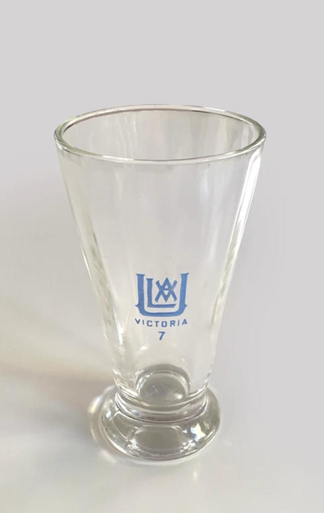 Vintage 'Ulva Victoria' bierglas, 7 oz, ca. 1940-1950., Ophalen of Verzenden