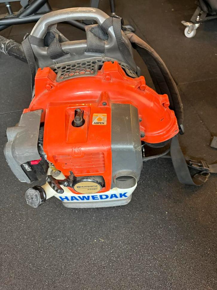 Husqvarna 350BT Benzine Bladblazer - Krachtig en Betrouwbaar, Tuin en Terras, Bladblazers, Gebruikt, Ruggedragen, Benzine, Ophalen