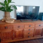 Teakhouten dressoir 2.40m lang, 90cm hoog, 49.5cm diep, Huis en Inrichting, Kasten | Dressoirs, Gebruikt, Teakhout, Ophalen of Verzenden