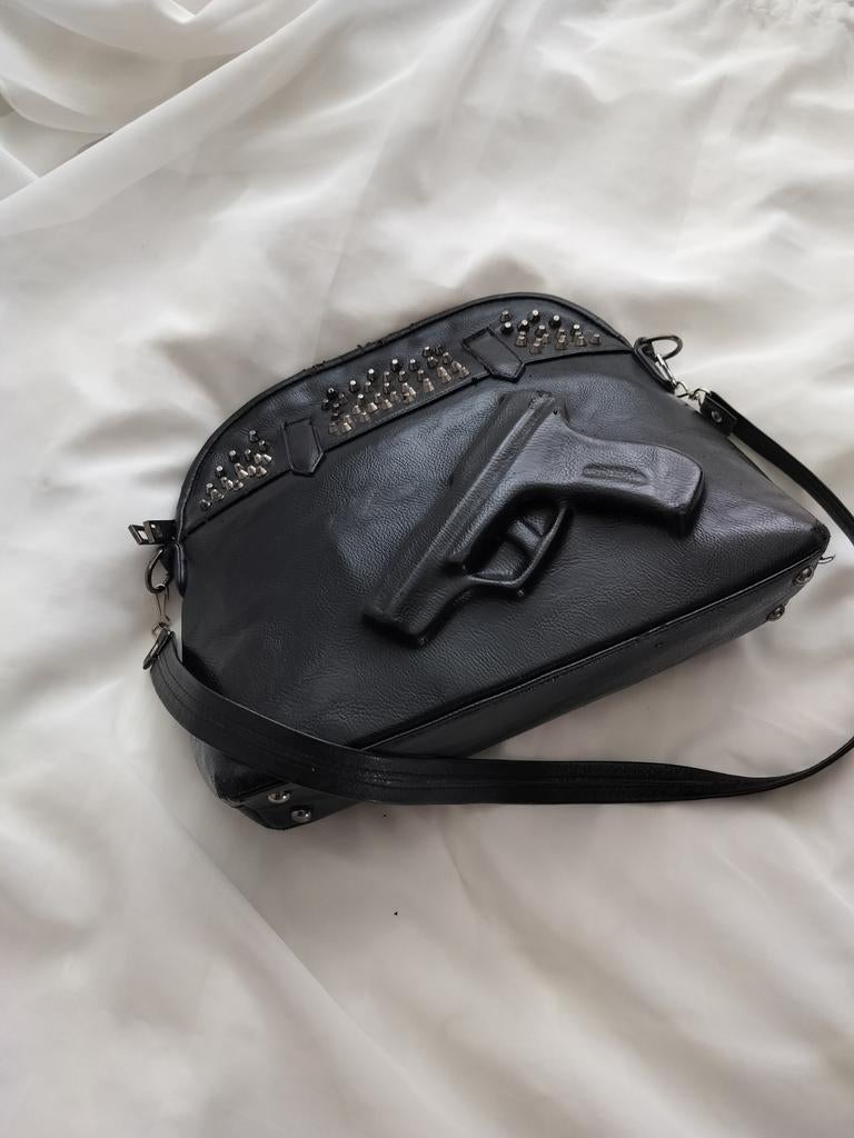 Vintage tas vlieger&vandam  pistool kogels, Overige merken, Gebruikt, Zwart, Ophalen of Verzenden