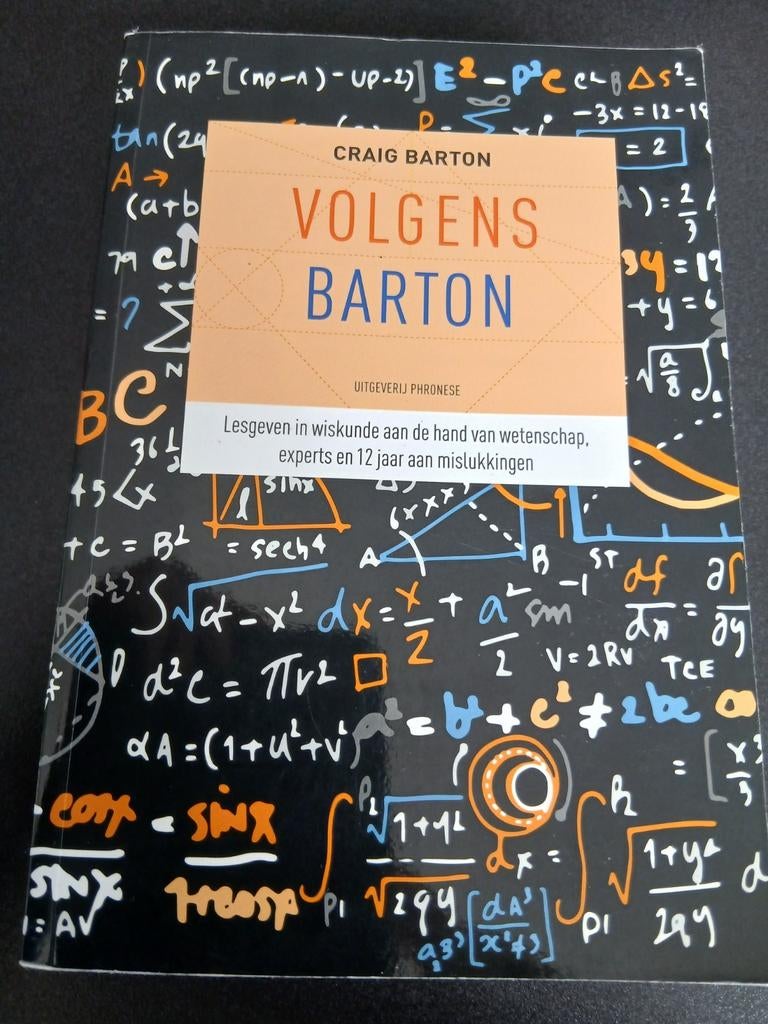 Volgens Barton - Lesgeven in wiskunde Craig Barton, Ophalen of Verzenden, Gelezen