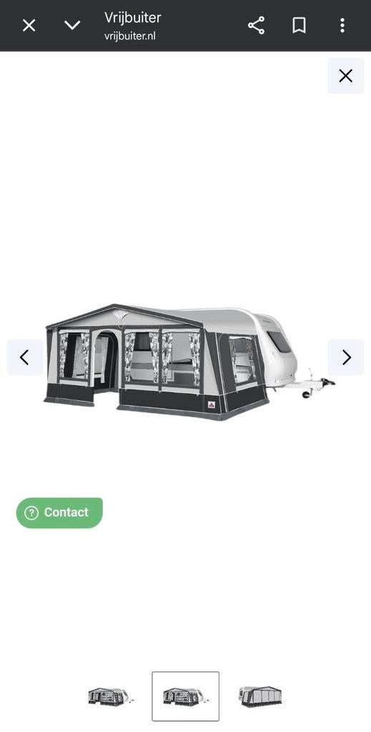 Doréma Ibiza De Luxe XL 270 voortent + Locarno luifel, Ophalen