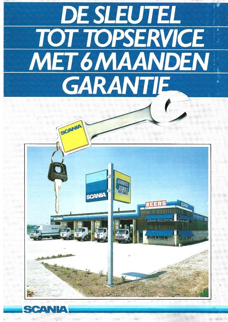 Scania sleutel vrachtwagen LKW camion folder (sc053), Verzenden, Zo goed als nieuw, Vrachtwagen