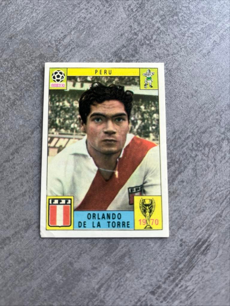 Panini Mexico 70 Voetbalplaatje Orlando de la Torre, Ophalen of Verzenden, Gebruikt, Sport